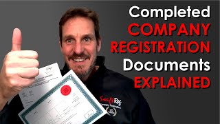 CIPC Completed Registration Documents Explained [upl. by Llednahs]