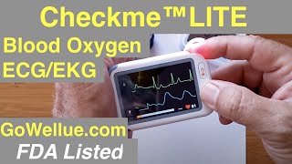 Wellue Checkme™LITE Heart Rate ECG SpO2 FDA Listed Medical Grade Device Unboxing amp 1st Look [upl. by Emirak]