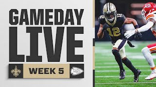 Chiefs vs Saints Gameday Live  2024 NFL Week 5 [upl. by Anelegna702]