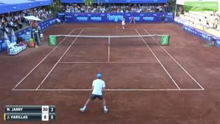 Nicolas Jarry CHI vs Juan Pablo Varillas PER Challenger Santiago 2017 [upl. by Ettesil]