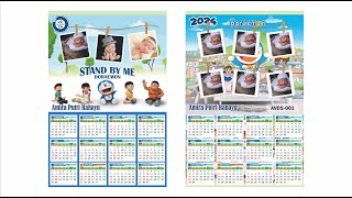 KALENDER KEREN TAHUN 2024  CORELDRAW [upl. by Lennard810]