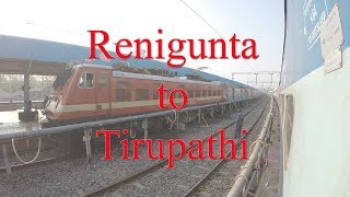 Indian RailwaysRenigunta to Tirupathi Haripriya Express 17416 [upl. by Kirtap]