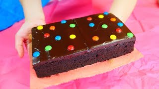 Homemade Giant Cosmic Brownie  It looks like  でっかいコズミックブラウニー （っぽいもの） [upl. by Leber]