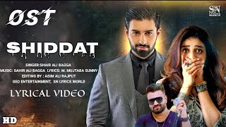 Shiddat Ost Full  LYRICS  SongSahir Ali BaggaMuneeb Butt Komal MeerSN Lyrics World [upl. by Nodmac]