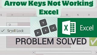 How to Fix Arrow Keys Not Working in Excel CTRL  Down Scroll Lock [upl. by Crescentia]