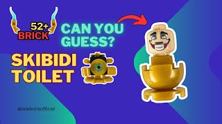 Can You Guess What I Built with 52 LEGO Bricks  Skibidi Toilet  One Brick  1Brick [upl. by Eicam]