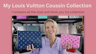 My Louis Vuitton Cousin Collection I compare sizes and show you my collection [upl. by Farhi]