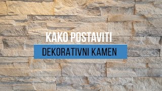 Kako postaviti dekorativni kamen na zid [upl. by Nelyahs]