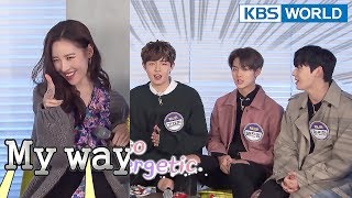 SUNMI amp Wanna One passionately sing one verse Happy Together20180125 [upl. by Cressy]