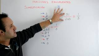 Simplificación de fracciones  Fracciones equivalentes  Clases de Matemáticas [upl. by Truc724]