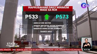 P40 na dagdag sa daily minimum wage ng private workers sa NCR aprubado na at magiging  SONA [upl. by Akehsyt]