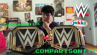 WWE Jakks Pacific Belt vs Commemorative Belt COMPARISON [upl. by Kra]