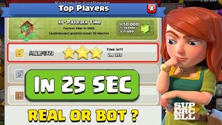 Haaland Payback Time Challenge 3 Star in 25 Seconds How  Clash Of Clans [upl. by Nomal]