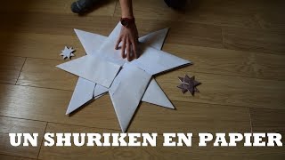 UN SHURIKEN EN PAPIER DE 70CM ✴ [upl. by Jared]