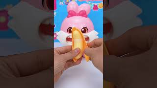 Satisfying With Unboxing Miniature Pink Rabbit Eating Banana Set Toys ASMR Videos [upl. by Nayk]