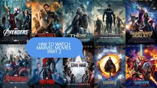 HOW TO WATCH MARVEL MOVIES PART 2 ALL MARVEL MOVIES amp SERIES IN HINDI [upl. by Jago]