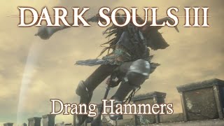 Drang Hammers Dual Mace Moveset Dark Souls 3 [upl. by Itsym]