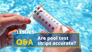 QampA Are Pool Test Strips Accurate  Leslies [upl. by Rialb164]