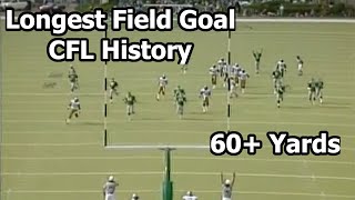 Top 2 Longest Field Goals in CFL History 60 Yards [upl. by Aneek162]