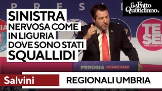 quotA sinistra nessuna idea di futuroquot Salvini attacca quotIn Liguria sono stati squallidiquot [upl. by Tteve]