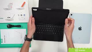 ESR iPad Air 11 Inch Case with Keyboard M2 2024 Easy Set Magnetic Stand Review [upl. by Klinges725]