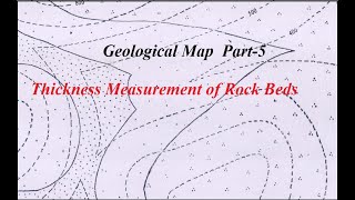 Geological Map Practical GeographyThickness Measurement [upl. by Meekar151]