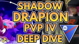 SHADOW DRAPION PVP IV DEEP DIVE  Great League  Pokémon GO [upl. by Tterej]