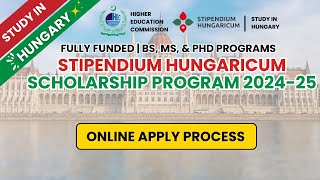 How To Apply Online Stipendium Hungaricum Scholarship 2024  Online Apply On HEC Portal For Hungary [upl. by Nedloh]