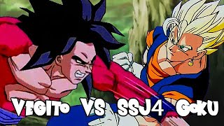 Vegito vs SSJ4 Goku [upl. by Nolte576]