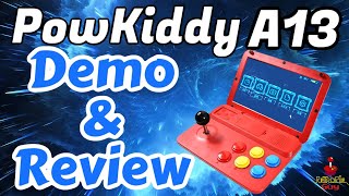 PowKiddy A13 Handheld Console Review amp Demo  RetroPie Guy Portable Arcade Video Game Console Review [upl. by Gudren]