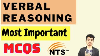 Verbal Reasoning MCQs  Tricks To Solve Verbal Ability MCQs NTS GAT NAT HAT [upl. by Orva]