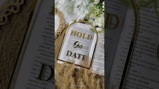 Hold our date💍 Save the date  Wedding invitation video  Printed save the date  hannahs art✨ [upl. by Stein]