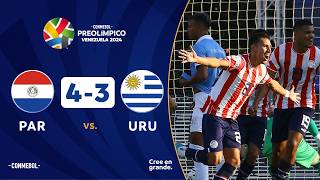 PARAGUAY vs URUGUAY 43  RESUMEN  CONMEBOL PREOLÍMPICO  FASE PRELIMINAR [upl. by Altman]