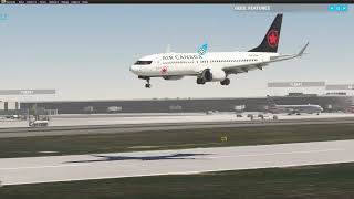 737 max 8 air canada landing [upl. by Nuhsar724]