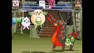 MistaMans MUGEN 34 Chansey amp Jigglypuff VS Eevee amp Scolipede [upl. by Belldame]