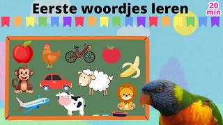 Eerste Woordjes Leren Nederlands ☆ Baby Filmpjes ☆ Nederlandse Peuter en Kleuter Filmpjes ☆ Baby TV [upl. by Nedda327]