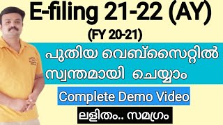 Efiling of Income Tax Return 2021 22 [upl. by Mal]