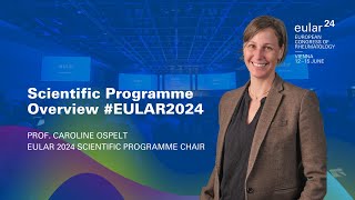 Prof Caroline Ospelt about Scientific Programme at EULAR 2024 [upl. by Dagny]