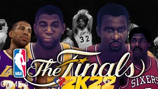 NBA CHAMPIONSHIP 1983 FINALS LAKERS VS 76ERS GAME 4 [upl. by Eirehc]