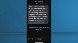 Another toll road text message scam is targeting Texas drivers [upl. by Burkitt290]