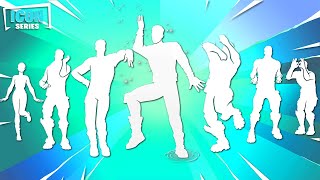 All Fortnite Icon Series Dances amp Emotes Rollie Reapers Showtime Rain Check Evil Plan Steady [upl. by Ahseim148]