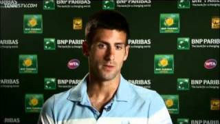 Djokovic Reflects On Indian Wells Win Vs Gasquet In Quarters [upl. by Gurias]