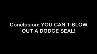 You Cant Blow Out a Dodge Mounted Bearing Seal [upl. by Eineeuq]