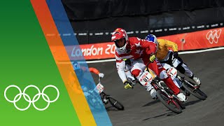 Māris Štrombergs defends BMX gold at London 2012  Epic Olympic Moments [upl. by Ardra155]