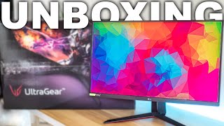 LG 27GP850B Ultragear 27 Inch Gaming Monitor Unboxing [upl. by Joann505]