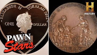 Pawn Stars Do America Two MEGA RARE Coins Worth Thousands Season 2 [upl. by Bibbie]