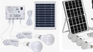 How to Install Solar Powered Lighting System Indoor Solar Lights  How to secure your home [upl. by Albie352]