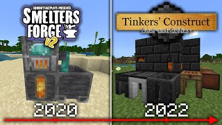 The Evolution of Bedrock Addons Tinkers Construct 2019  2022 [upl. by Petrine]