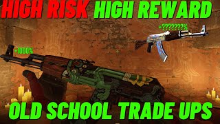 AK Case Hardened amp Fire serpent trade ups Old school High Risk High Reward Trade Ups [upl. by Fillender]