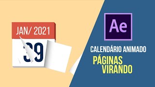 CALENDÁRIO ANIMADO After Effects [upl. by Eldrida]